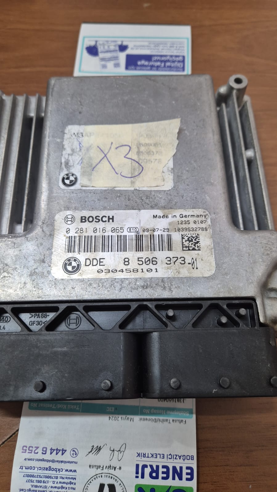 Bmw X3 Motor Beyni 0281016065 850637301 EDC17CP02-3.23