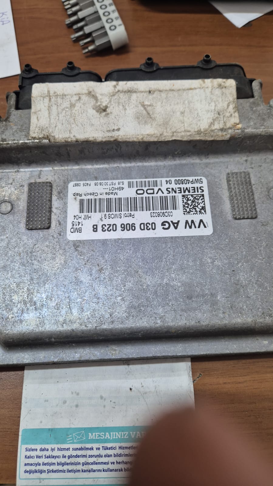 Vw Polo Fox 1.2 Ecu Beyni 03d906023b 5wp4080004 Simos 9.1